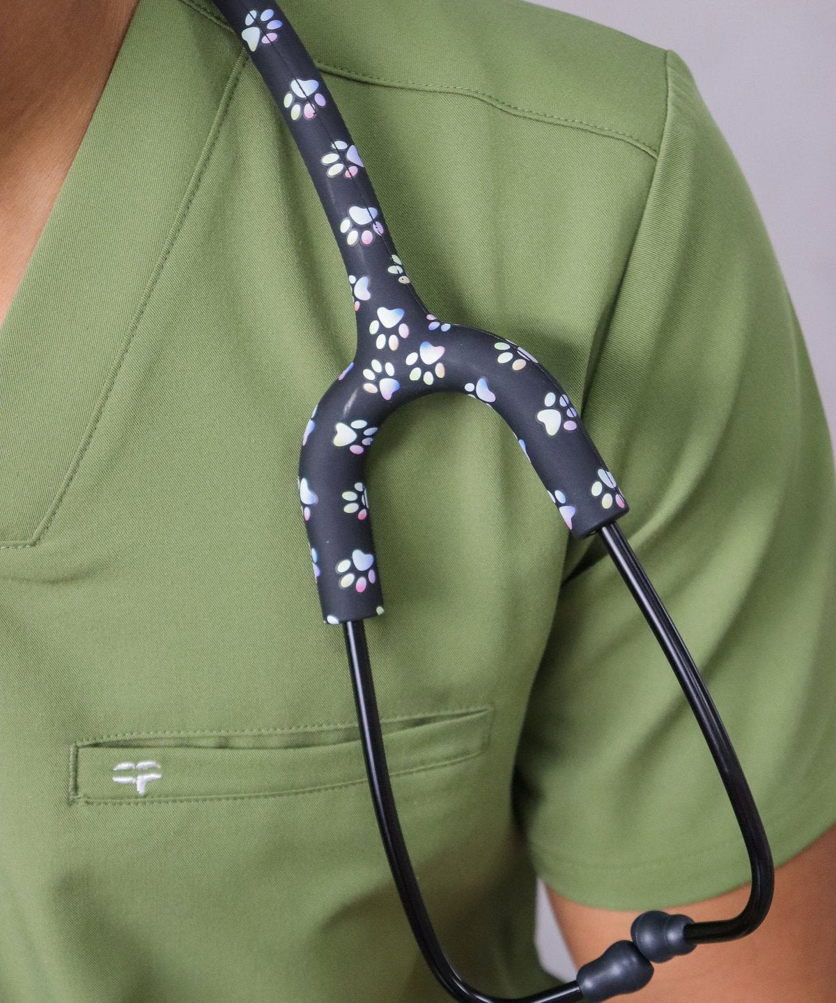 Étui à stéthoscope Paw to Paw porté