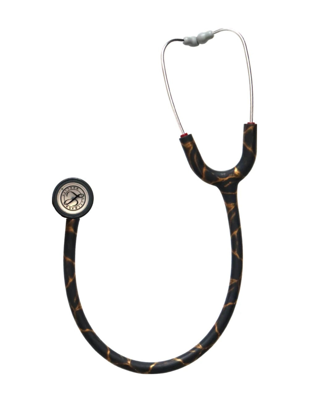 Étui à stéthoscope 24K Marble sur fond blanc