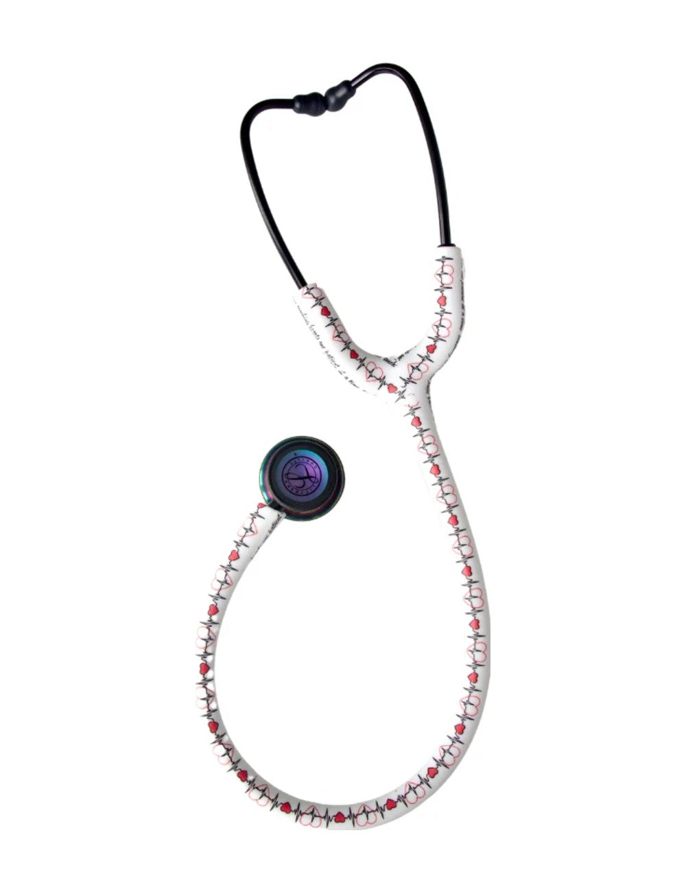 Étui à stéthoscope Heartbeat sur fond blanc