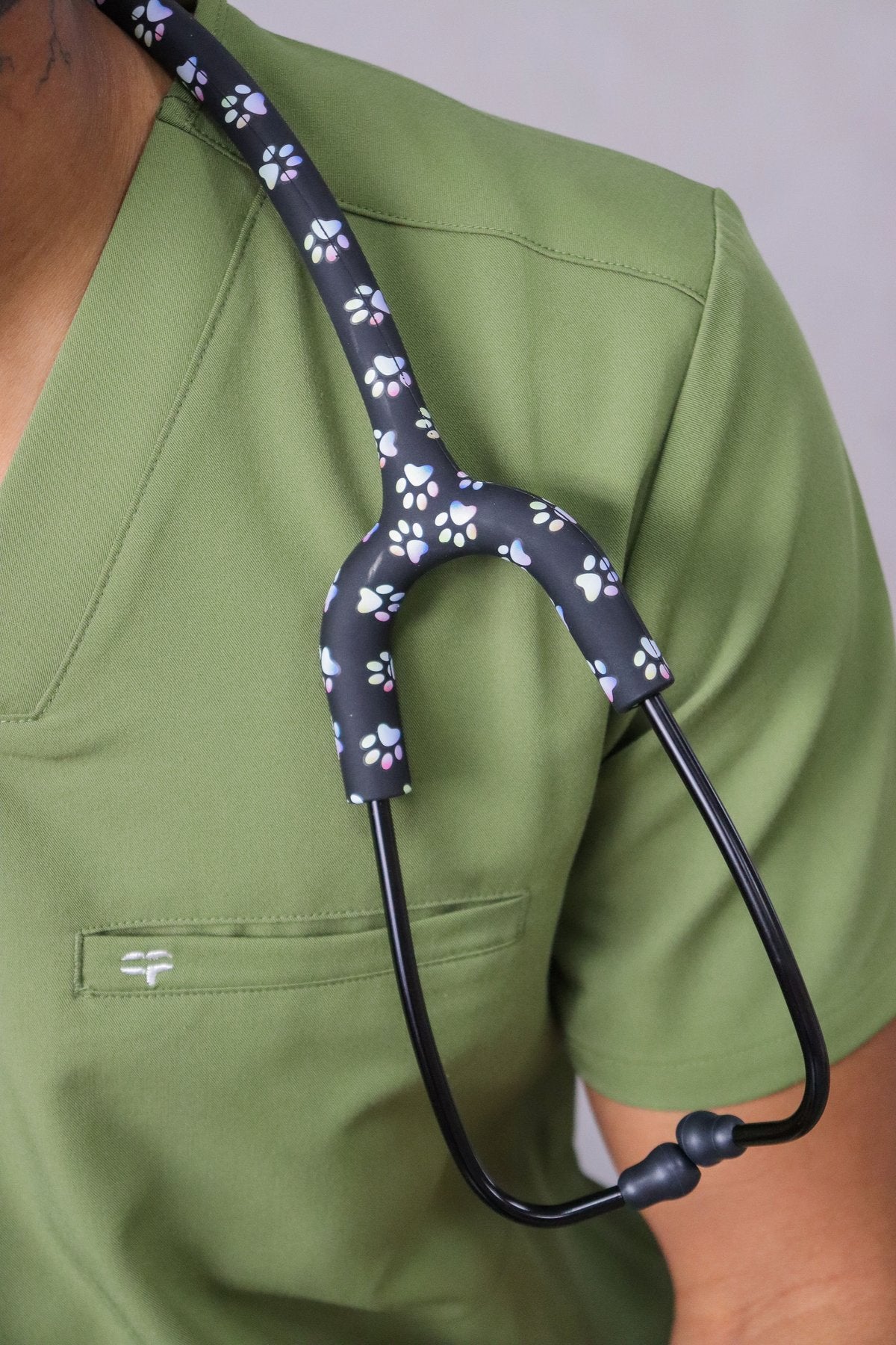 Étui à stéthoscope Paw to Paw porté